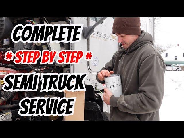 Complete Truck Service(Change Oil/Filter/Air Dryer Cartridge, Grease, Check Axle/Transmission Fluid)