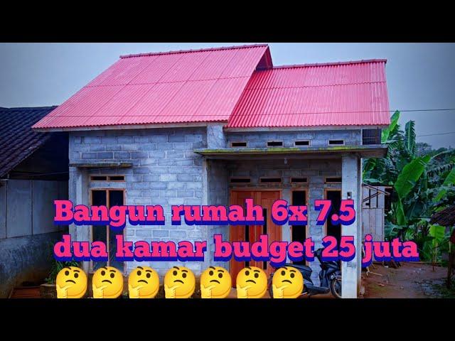 BIKIN RUMAH MINIMALIS BUDGET 25 JUTA (2kamar ruang tamu dan ruang keluarga)