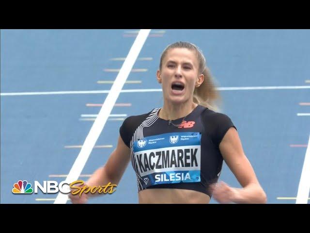 Natalia Kaczmarek rocks her home turf with a meet record in the women's 400m | NBC Sports