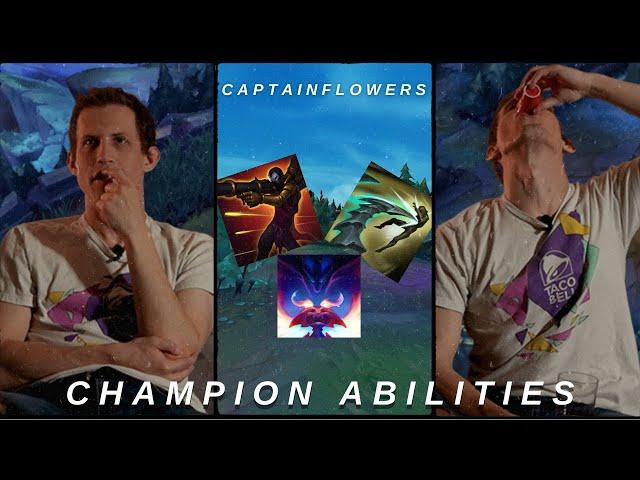 CaptainFlowers | NAMING CHAMPION ABILITIES OR I TAKE A SHOT | Trivia Time