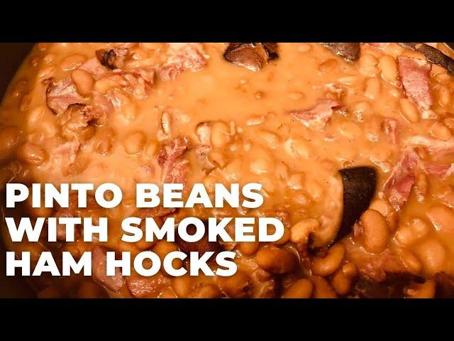 Pinto Beans With Smoked Ham Hocks | How To Make Pinto Beans | Quick Boil Method