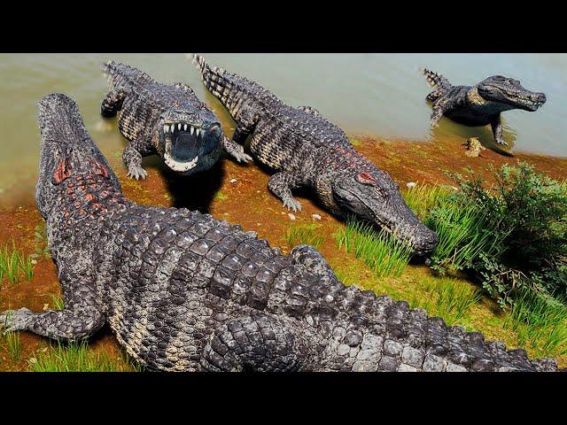 Maior Família de Deinosuchus do Planeta! Migração da Manada de Estegossauros | The Isle | (PT/BR)