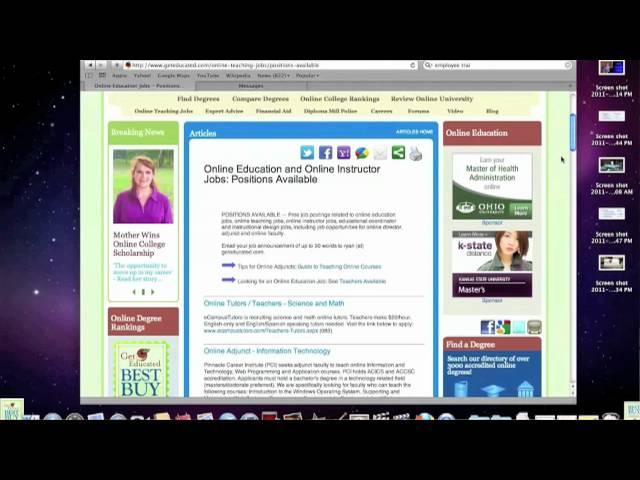 Online Instructor Jobs and Pay