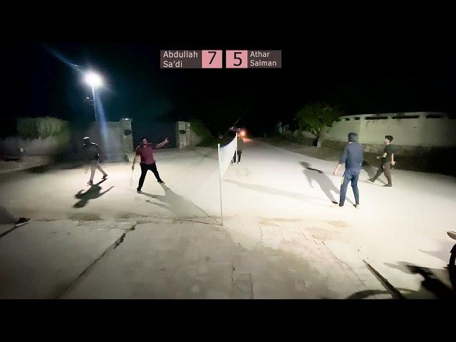 Badminton Match ( Abdullah & Sa'di VS Athar & Salman )