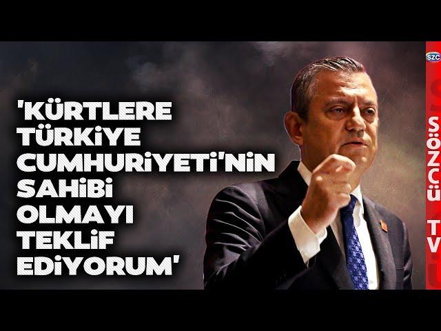 'Kürtlere Bir Devlet Teklif Ediyorum' Özgür Özel El Yükseltti! Bahçeli'ye Tarihi Sözler!