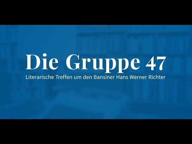 Zeitzeugenreihe Kaiserbäder: Die Gruppe 47