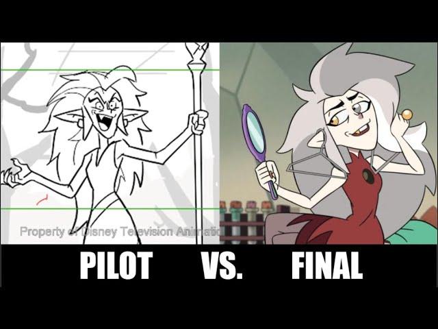 Owl House Pilot Designs Vs. Final Designs