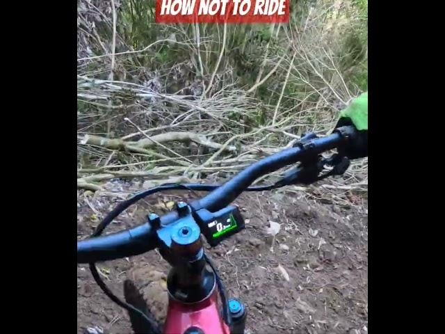 How not to ride #crash #mountainbikepark #mtb #offroad #gopro #emtb #electricbike #nature #bikes