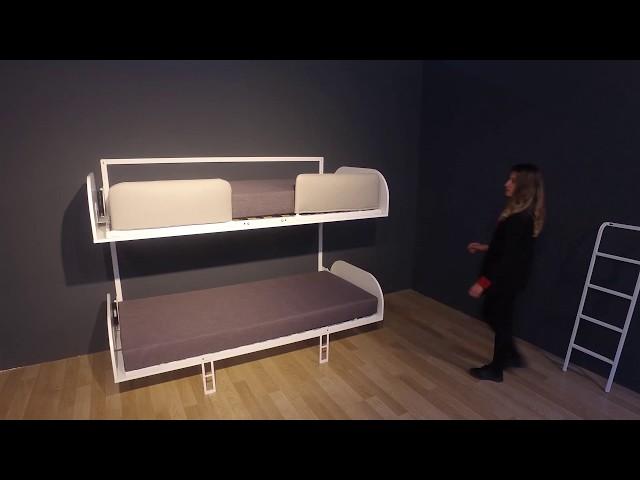 Simple Bunk Twin Murphy Wall Bed