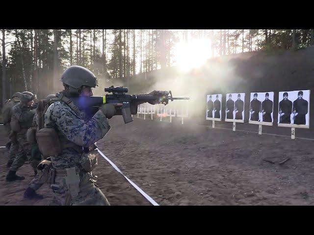 U.S. Marines conduct Live Fire Range in Finland (Nov 2024)