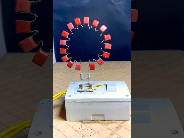 ceramic capacitor vs 220v electricity ️crazy experiment #electrical #experiment #ideas #science