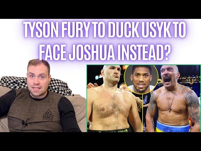 TYSON FURY TO DUCK OLEKSANDR USYK REMATCH FOR A FIGHT WITH ANTHONY JOSHUA INSTEAD???