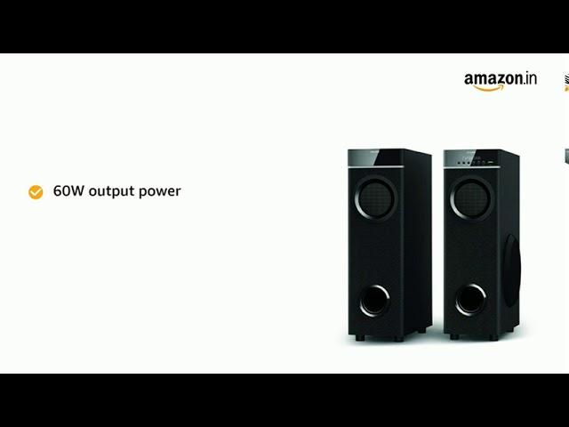 Philips in-SPA 9060B/94 Tower Speakers (Black)