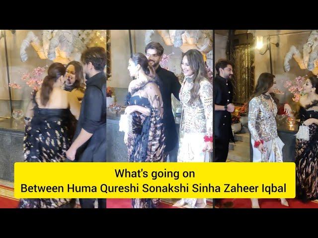 Some Masti Sonakshi Sinha Zaheer Iqbal Huma Quresha Wedding reception of Raveena TauraniApoorv Kumar