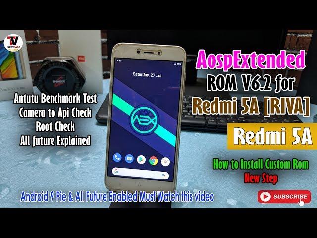 AospExtended ROM V6.6 Android 9 Pie for Redmi 5A RIVA  HINDI