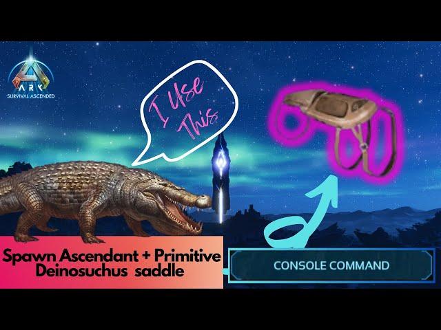 Ascendant and primitive Deinosuchus Saddle Spawn Command | Ark Survival Ascended