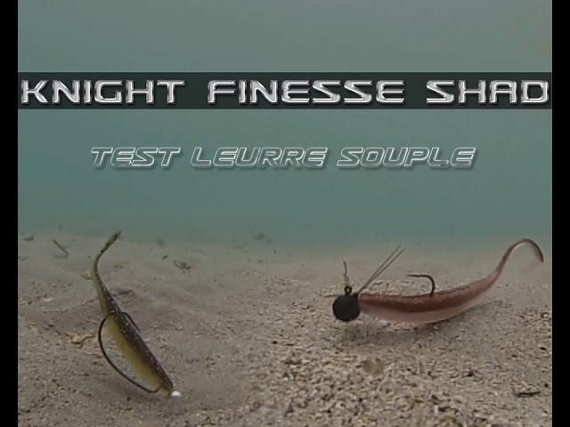 Leurre souple finesse shad: pêche au sandre brochet perche montage tête plombée