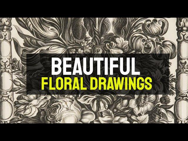 10 Beautiful Floral Drawings - Outpost-Art.org