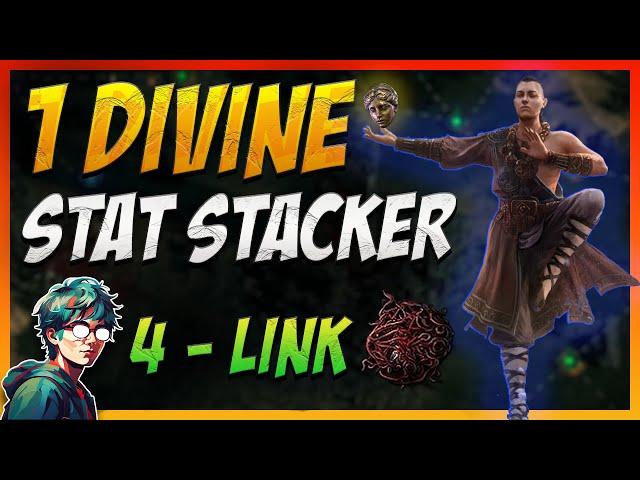 1 Divine Stat Stacker Crushes Endgame on 4-Links – Path OF Exile 2 Build