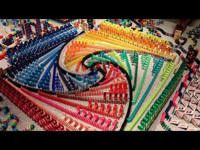 1,000,000 Dominoes falling is Oddly Satisfying