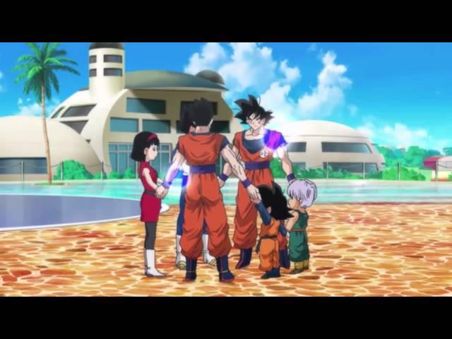 DBZ Battle of Gods: Videl is pregnant and Goku becomes a Super Saiyan God (1080p HD)