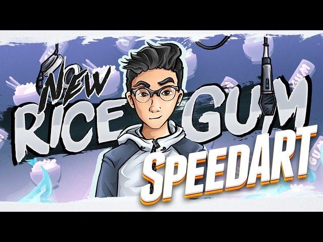 RiceGum's Youtube Banner (SpeedART)