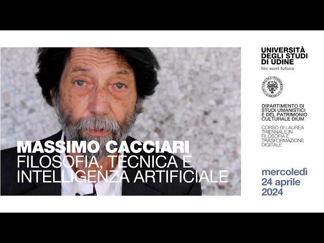 Massimo Cacciari: Filosofia, tecnica e intelligenza artificiale