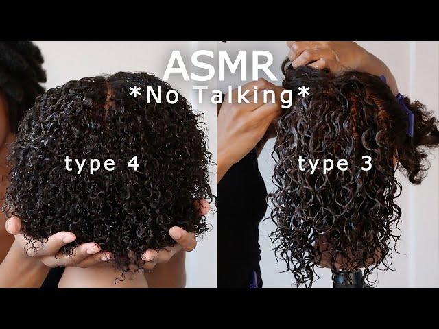 ASMR | Curl Defining Hair Sounds (No Talking) for Background Noise, Studying, Sleep, Relaxing