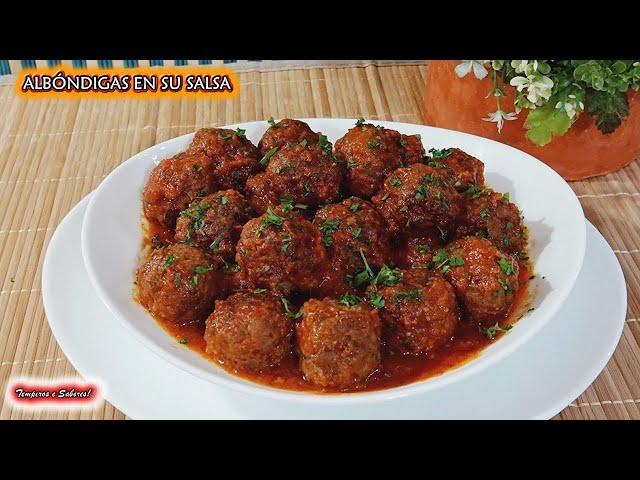 ALBÓNDIGAS EN SU SALSA MUY FÁCILES DE HACER Y DELICIOSAS