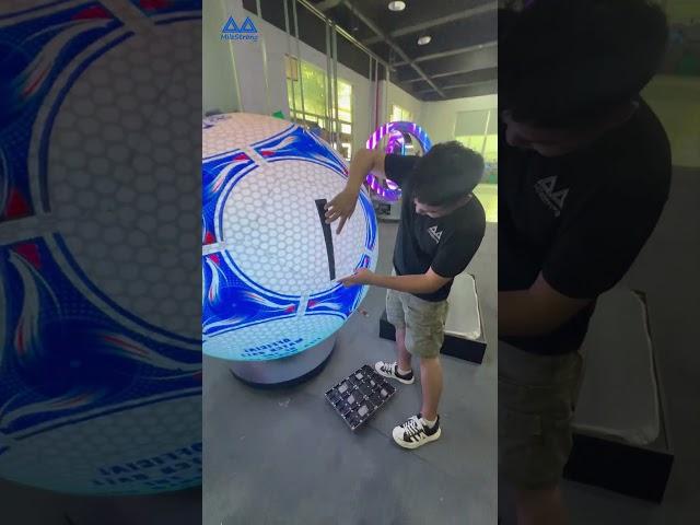 LED spherical screen: breaking the plane#leddisplay #ledscreen #customizedleddisplay #displaydesign