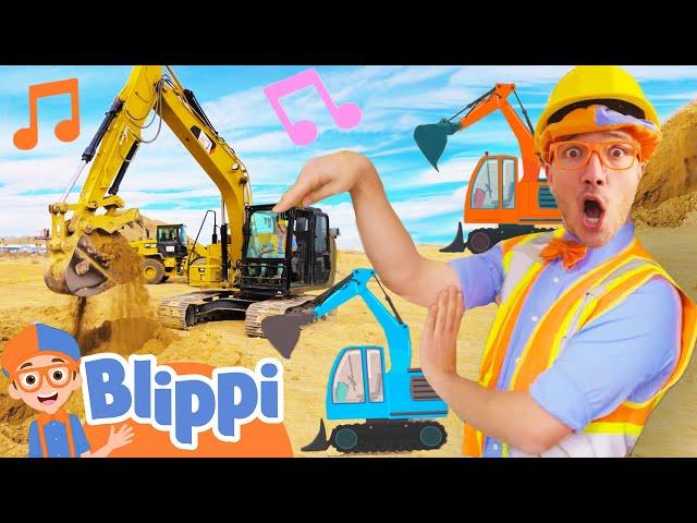 I'm an EXCAVATOR song! | Music Video | Blippi Vehicle Songs | Fun Educational Videos for Kids