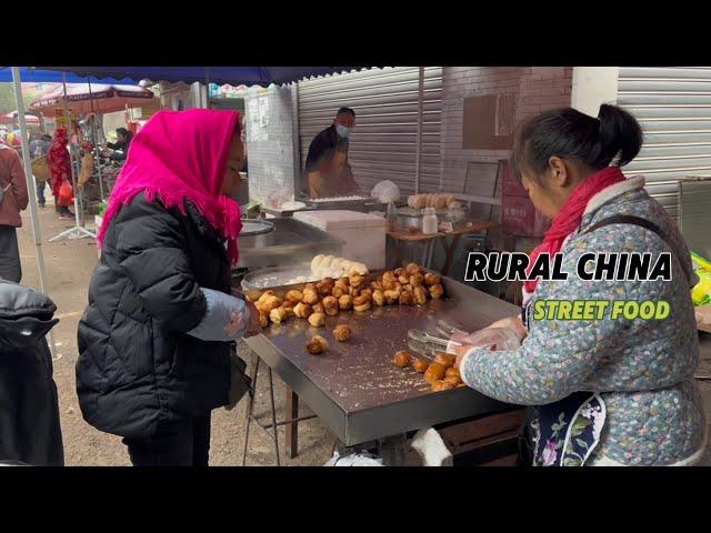 Street food in China, This is a rural town in Chongqing, China.