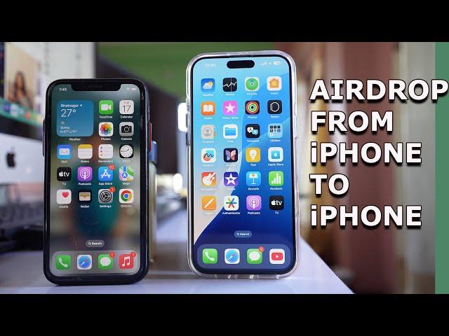 How to Airdrop from iPhone to iPhone | Transfer document from one iPhone to another iPhone