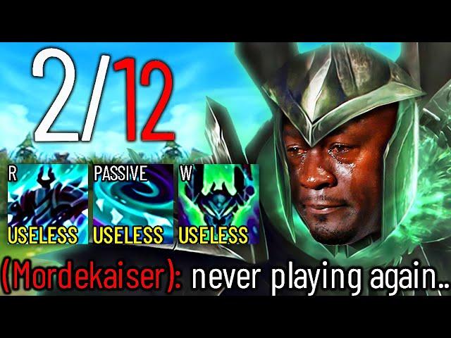 HE WILL NEVER PLAY MORDEKAISER AGAIN..