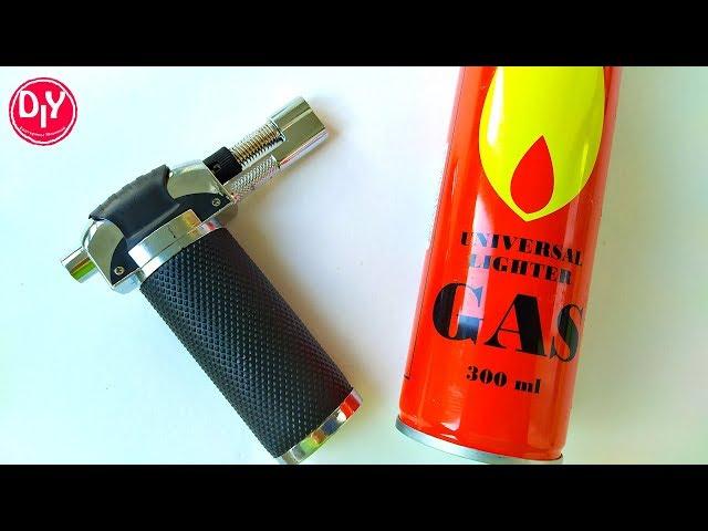Как заправить газовую горелку или зажигалку.
