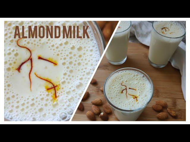 Badam Milk Recipe | Almond Milk Recipe by  RJ FOODIE