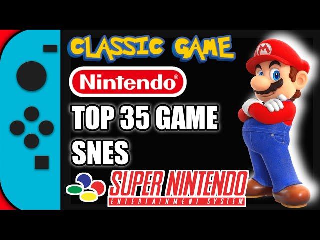 TOP 35 In 1 SUPER NINTENDO [SNES] : All Video Games In One Roms (Snes, SuperFamicom, Nintendo)