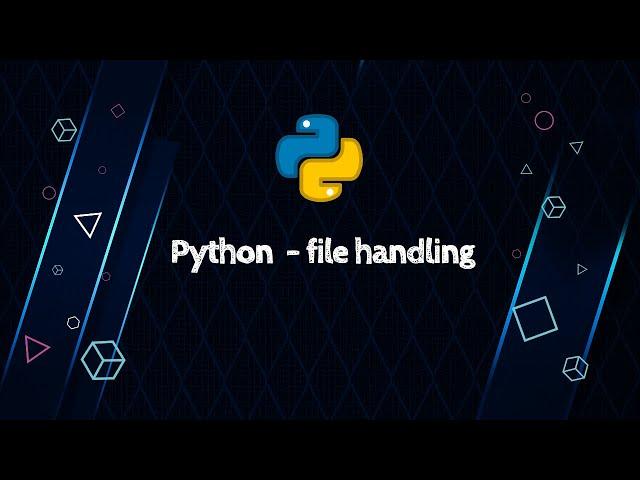 Python - File handling