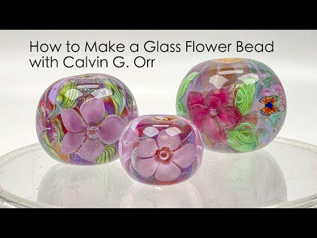 Hot Glass Flower Bead-Making Demo with Calvin Orr at The Bead Gallery, Honolulu!