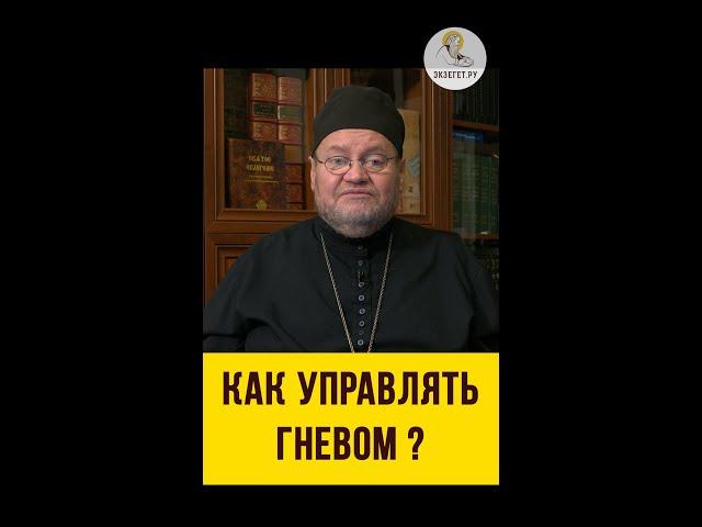 КАК УПРАВЛЯТЬ ГНЕВОМ ?  Практический совет. Протоиерей Олег Стеняев. Экзегет #shorts
