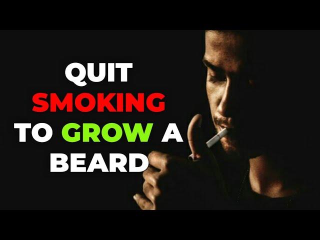 Quit smoking | Effects of nicotine on beard growth : Growing A Beard #shorts