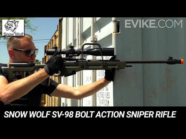 Snow Wolf SV-98 Bolt Action Airsoft Sniper Rifle Review