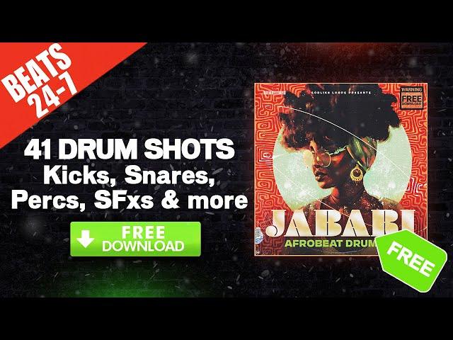 FREE Afrobeats Drum Kit 2023 "Jabari" Free Afrobeat Drum Samples & Dancehall Drum Shots