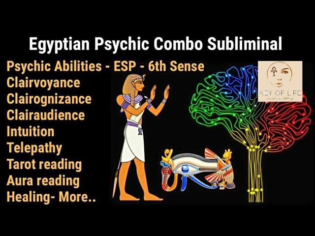  Egyptian Psychic Combo subliminal  Awaken Clairvoyance, ESP, Healing, Telepathy, Tarot reading