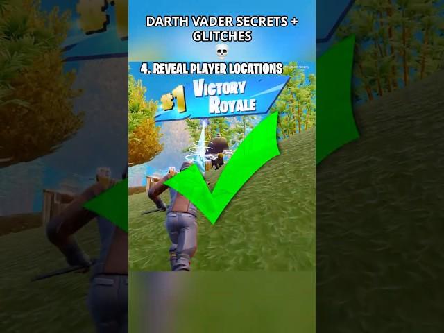 DARTH VADER SECRETS / GLITCHES in Fortnite Season 3 (Chapter 6) #fortnite #foryou #fyp #shortsfeed