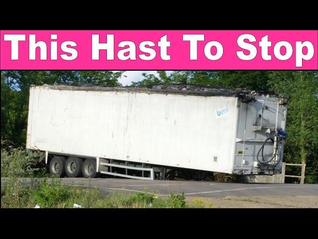 Trailer Being Left Full Of Waste All Over The Uk