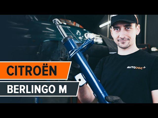 Hvordan udskiftes foran fjederben til CITROËN BERLINGO M [UNDERVISNINGSLEKTIONER AUTODOC]