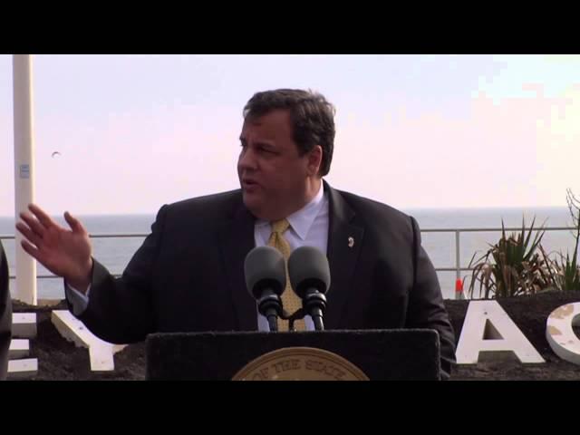 Gov. Christie Visits Bradley Beach to Promote Hurricane Sandy Rebuilding