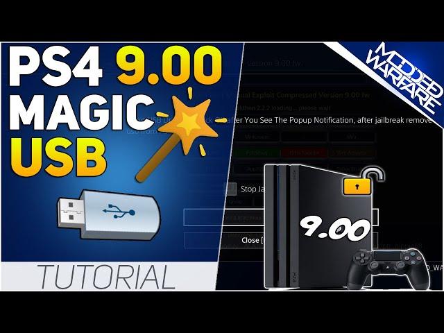 How to Jailbreak a 9.00 PS4 with a working USB drive