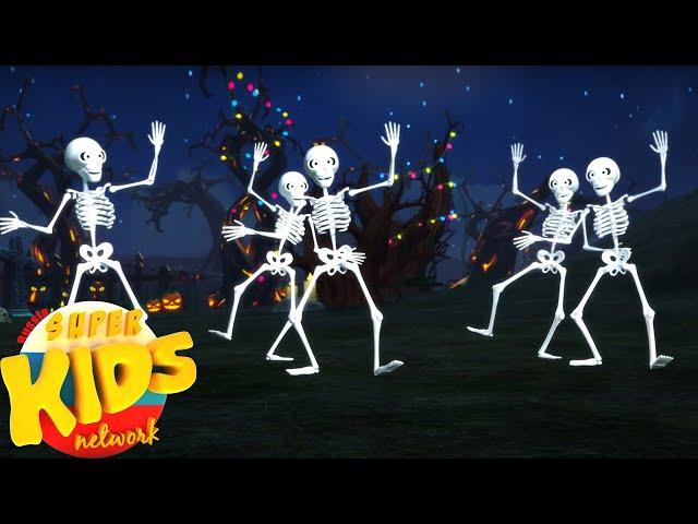пять маленьких скелетов | музыка для детей | Super Kids Network Russia | развивающий мультфильм